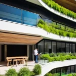 건축평가 전문가로서의 인사이트 공유 - **Prompt:** A breathtaking, ultra-modern skyscraper stands tall in a vibrant, bustling city. The bui...