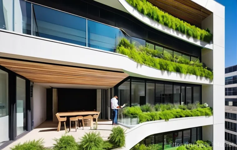 건축평가 전문가로서의 인사이트 공유 - **Prompt:** A breathtaking, ultra-modern skyscraper stands tall in a vibrant, bustling city. The bui...