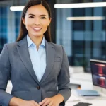 건축평가 전문가의 시간 관리 비법 - **Prompt:** A dynamic, mid-shot portrait of a professional male or female appraiser, aged 30s to 40s...